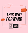 B Corp Month pink post with B Corp Month Logo on